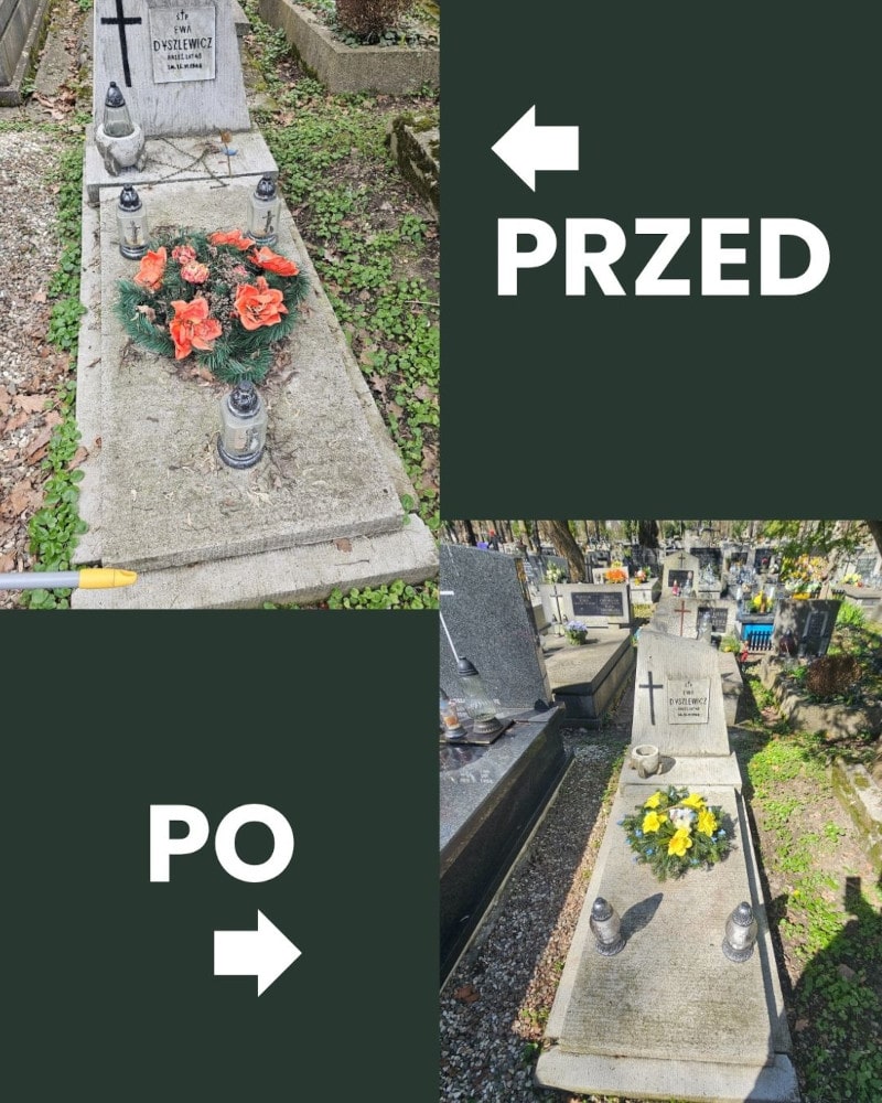 Kompleksowe sprzątanie grobu po zimie – Kraków.