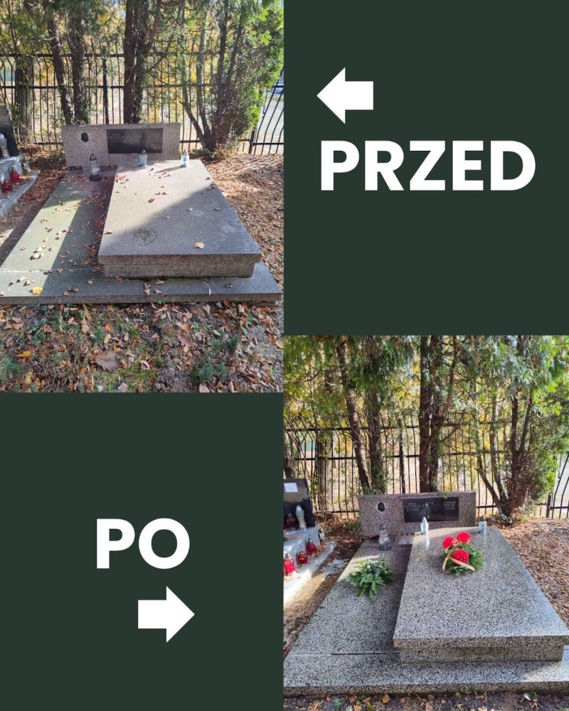 Liternictwo nagrobkowe Kraków – grawerowanie imion i&nbsp;dat.